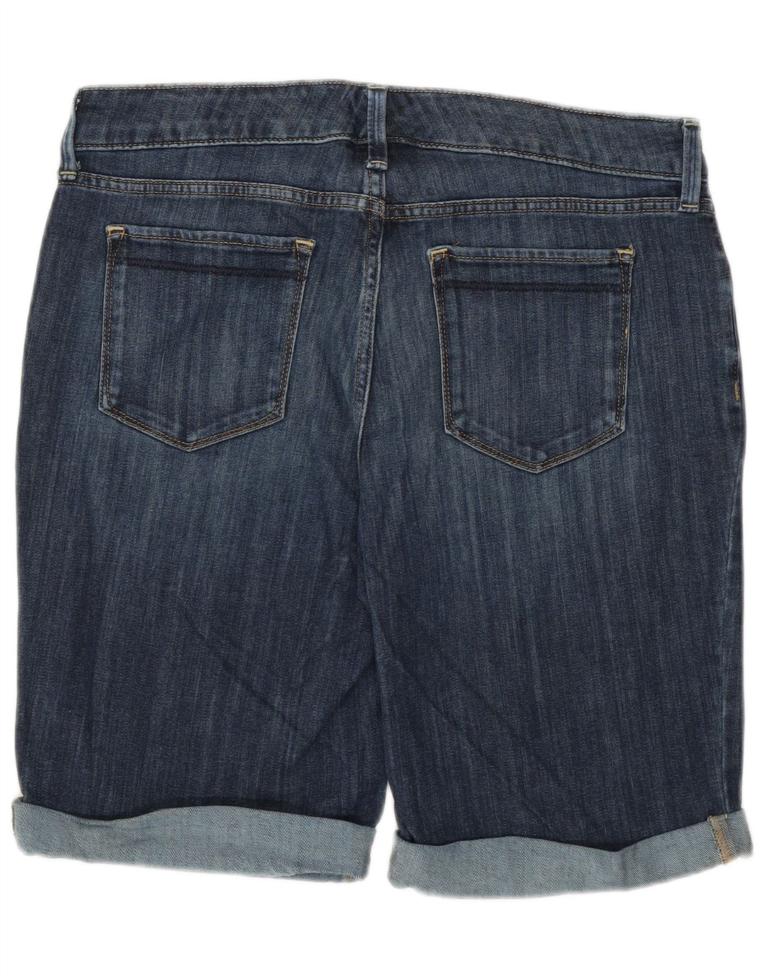 EDDIE BAUER Ženske blago zaobljene traper kratke hlače US 10 Large W32 Plave