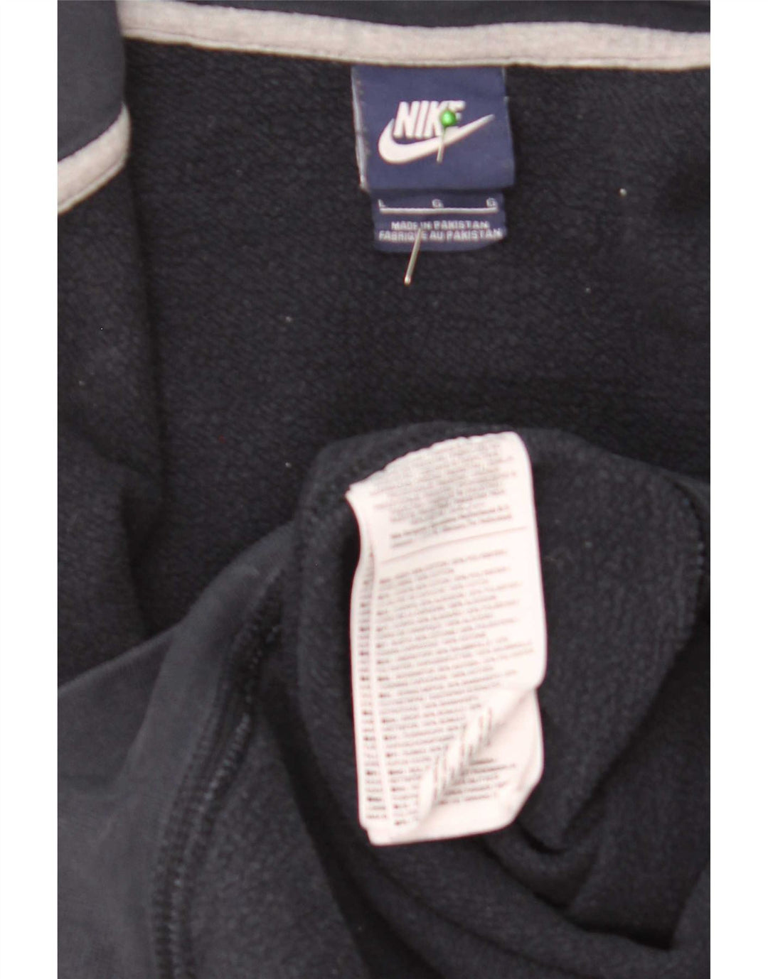 Nike muški pulover s kapuljačom na patentni zatvarač veliki plavi pamuk