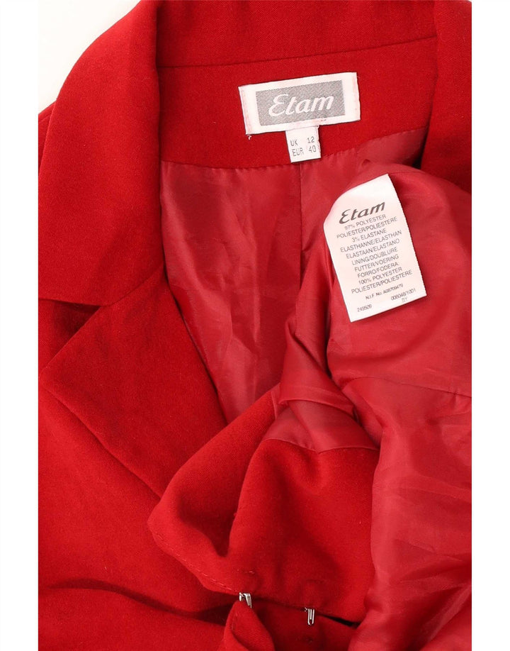 Etam Ženska jakna sako UK 12 Medium Red Polyester