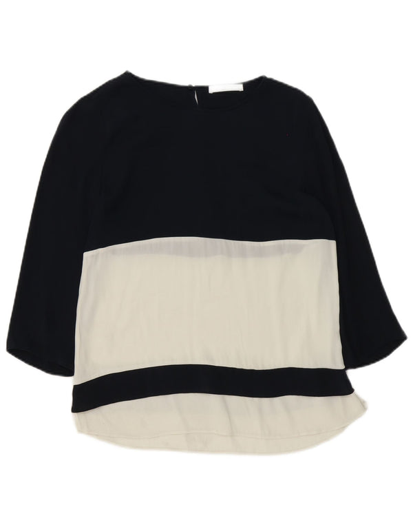 Hugo Boss ženska majica s 3/4 rukavima UK 10 Small tamnoplava boja