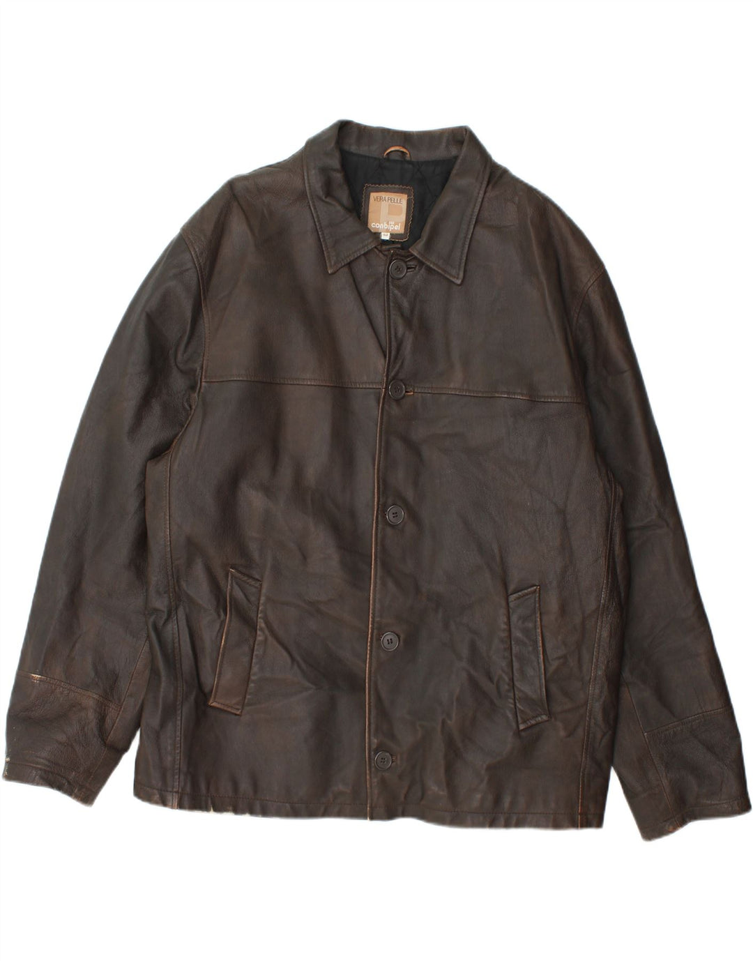 Conbipel muška kožna jakna IT 52 Large Brown Leather
