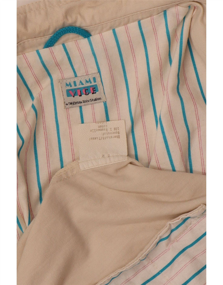 Vintage muška jakna s 1 gumbom EU 52 XL bež pamuk