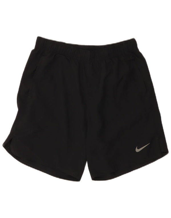 Nike Ženske Dri Fit Sportske Kratke Hlače UK 10 Mali crni poliester