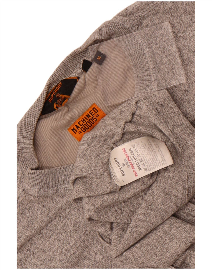 Superdry muška majica dugih rukava, srednje sivi flekasti pamuk