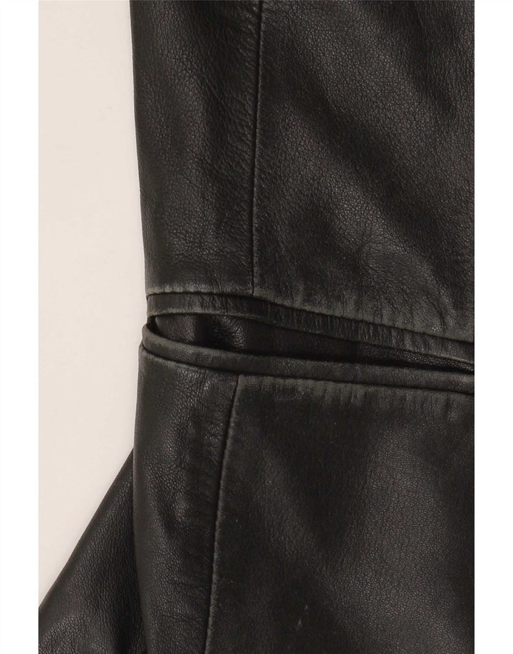 International Concepts ženska kožna jakna US 6 srednje crna