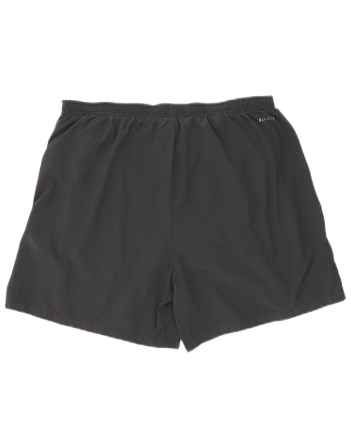 Nike Dri Fit sportske kratke hlače srednje sive boje od poliestera