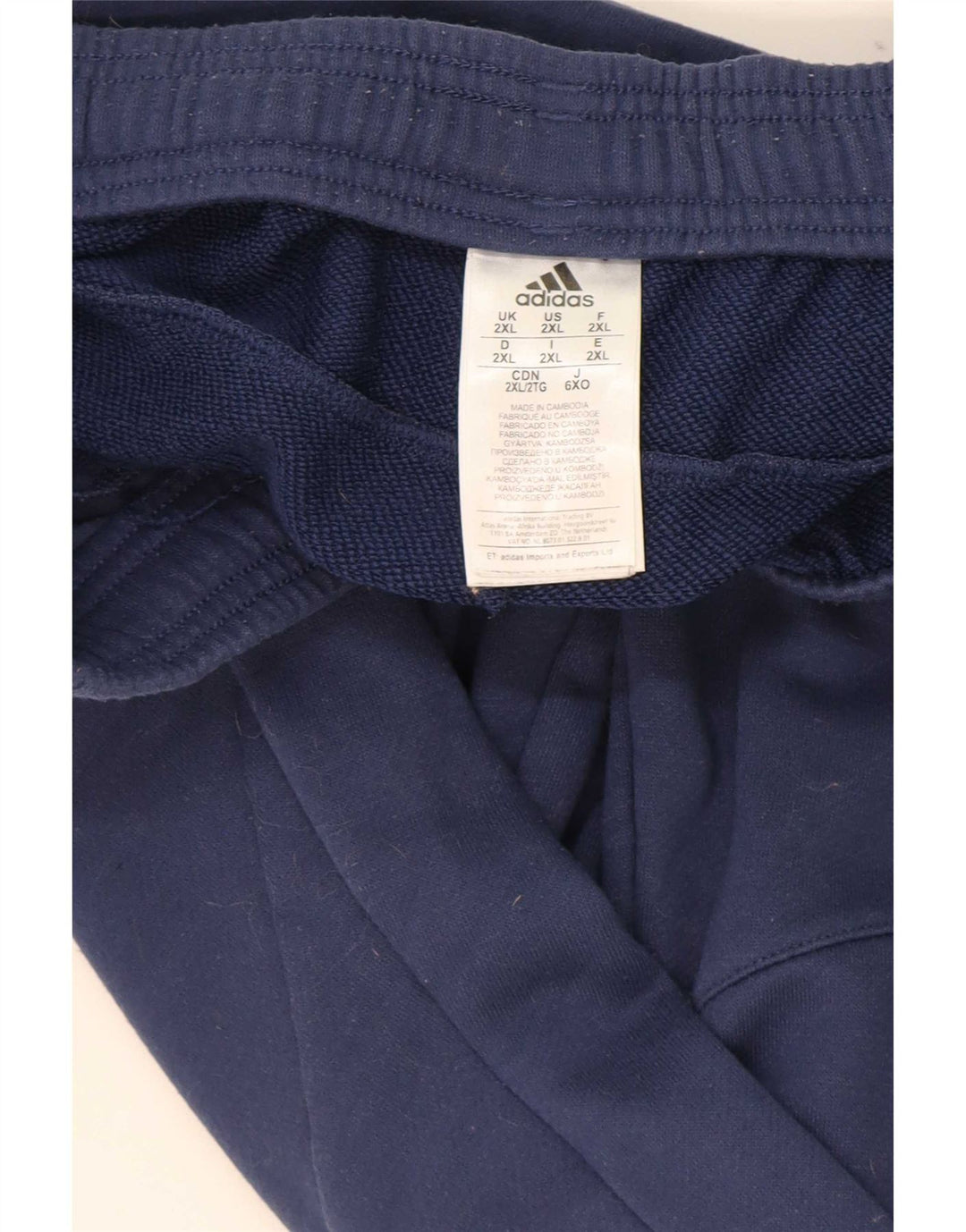 Adidas muška trenirka hlače Joggers 2XL tamnoplavi poliester