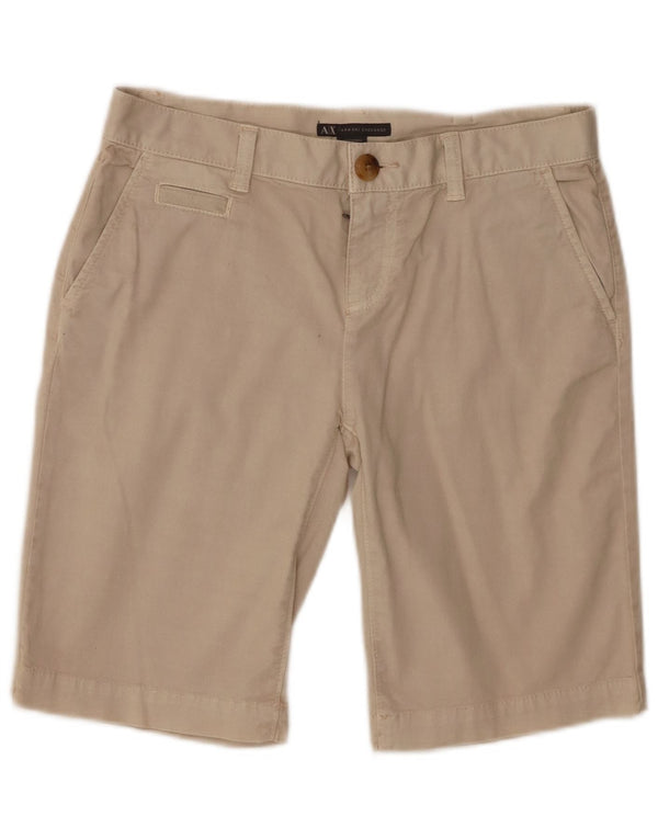 Armani Exchange ženske kratke chino hlače niskog struka US 0 XS W30 bež pamuk
