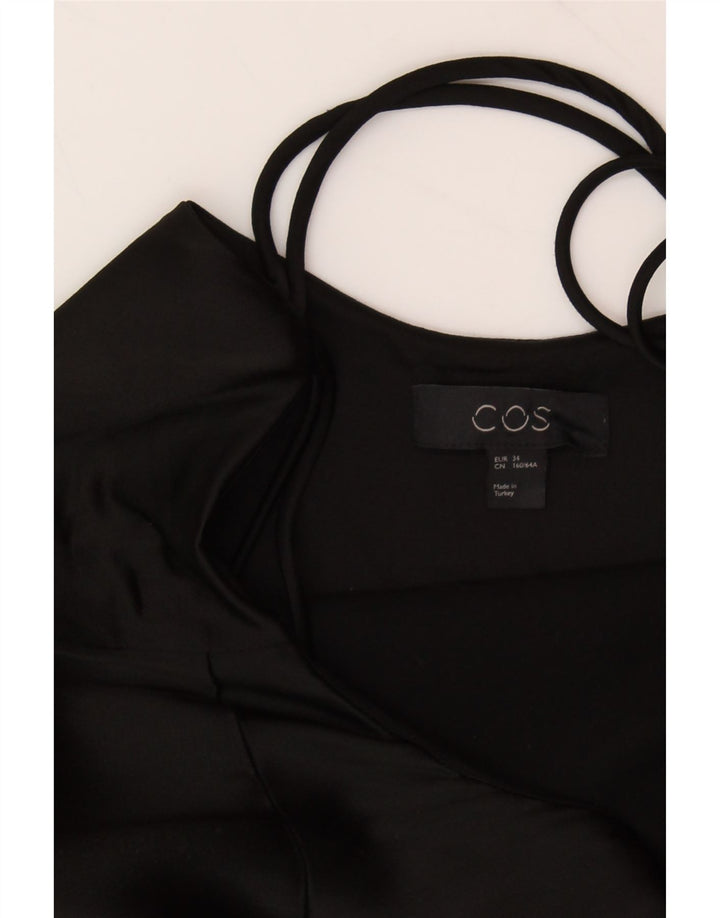COS Womens Sleeveless Jumpsuit EU 34 XS  Black Viscose Vintage Cos and Second-Hand Cos from Messina Hembry 