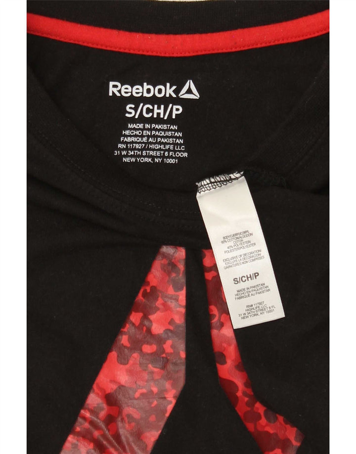 Reebok muška majica kratkih rukava s grafičkim motivima, mali crni pamuk