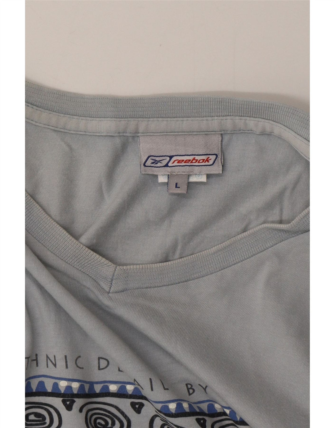 REEBOK Velika plava pamučna majica s grafičkim motivima