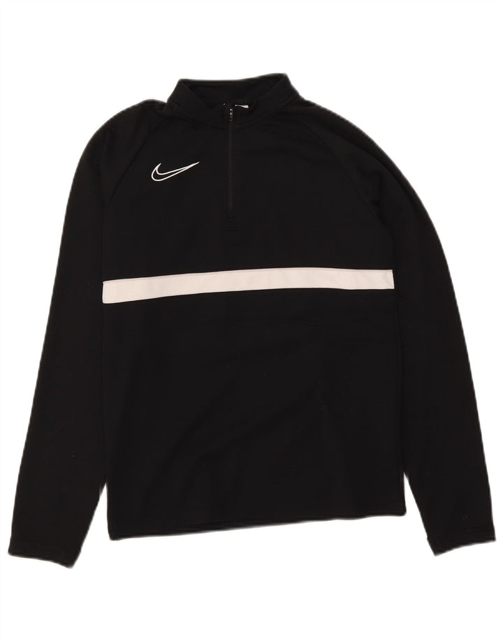Nike Boys Dri Fit Pullover Trenirka Top 10-11 Years Medium Black