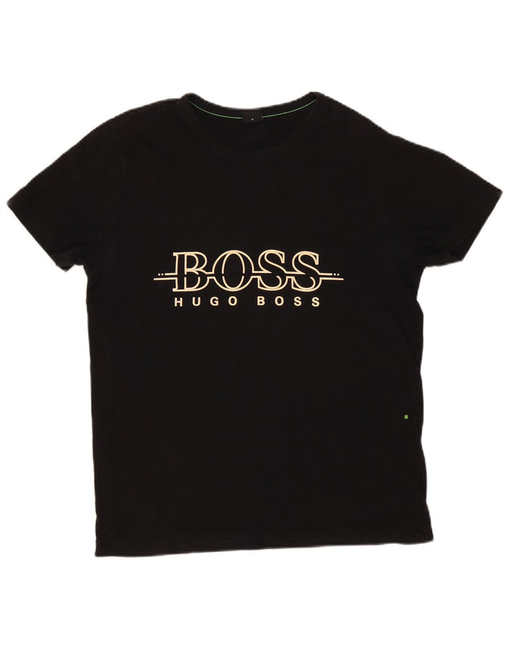 Hugo Boss Muška majica kratkih rukava srednje veličine, crni pamuk