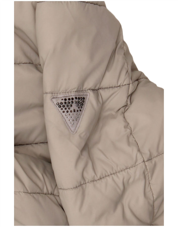 GUESS Ženska podstavljena jakna UK 16 Large Beige Poliester