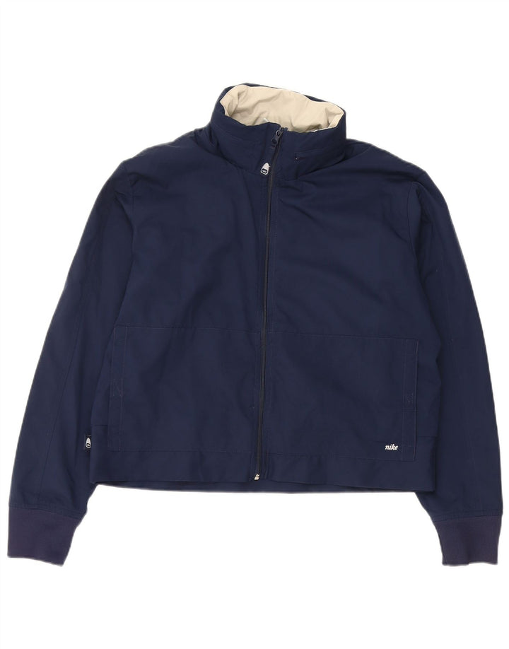 NIKE ženska jakna za kišu s kapuljačom US 8/10 Medium tamnoplavi poliester