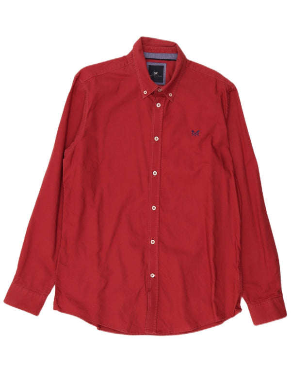 Crew Clothing Muška uska košulja, velika crvena pamuk