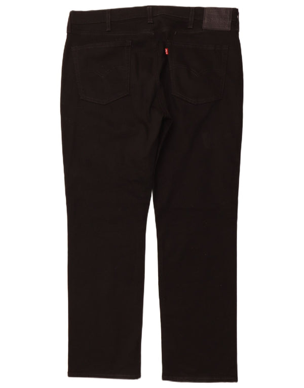 LEVI'S muške 514 ravne traperice W38 L32 crni pamuk