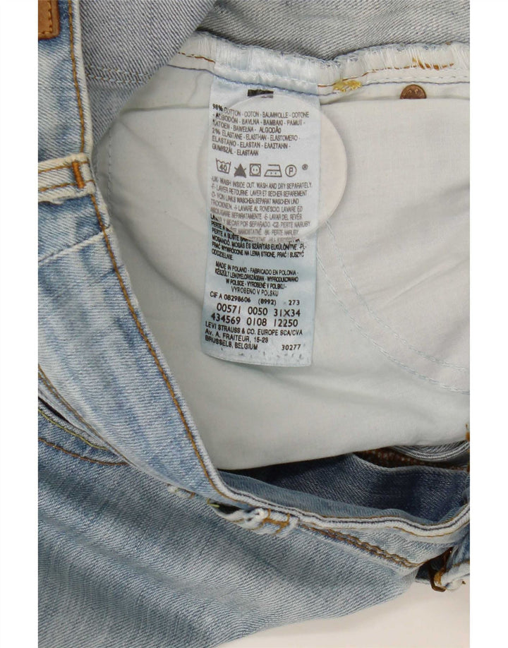 Levi's ženske 571 uske traperice W31 L34 plavi pamuk