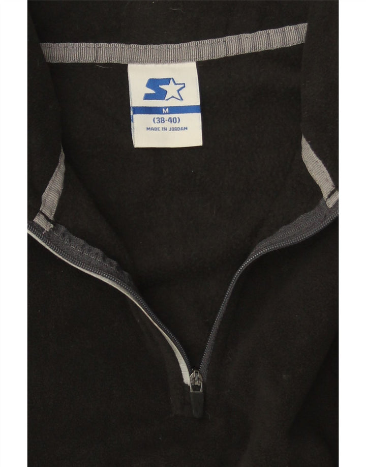 STARTER Muški džemper od flisa s patentnim izrezom UK 38/40 srednji crni poliester