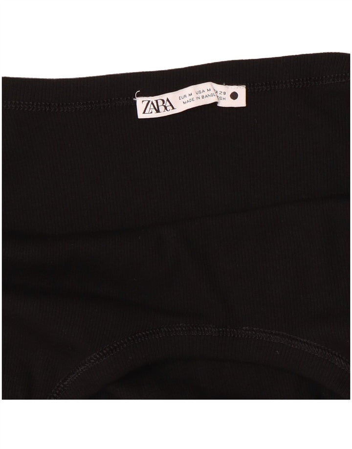 ZARA Womens Bodysuit UK 12 Medium Black