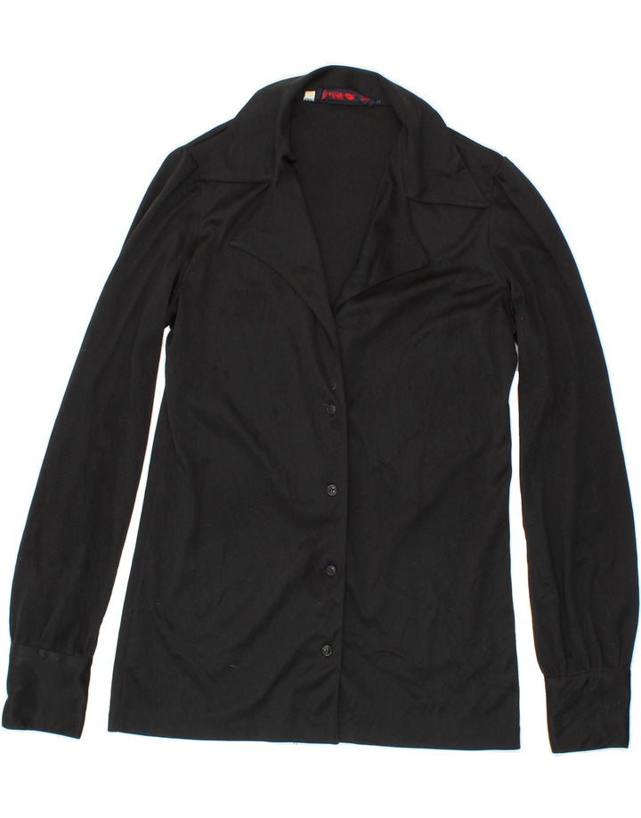 VINTAGE Womens Shirt Blouse IT 48 XL Black Polyester Vintage Vintage and Second-Hand Vintage from Messina Hembry 