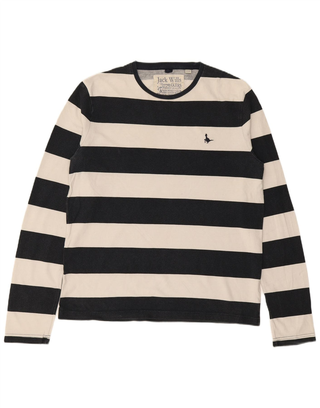 JACK WILLS Muška majica dugih rukava srednje tamnoplave pruge