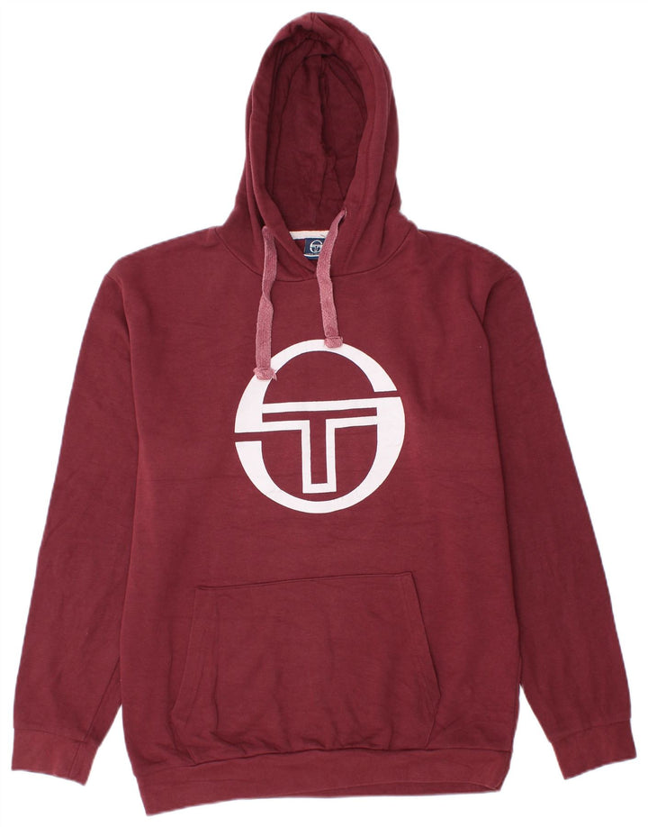 Sergio Tacchini muška majica s kapuljačom srednje kestenjaste boje, pamuk