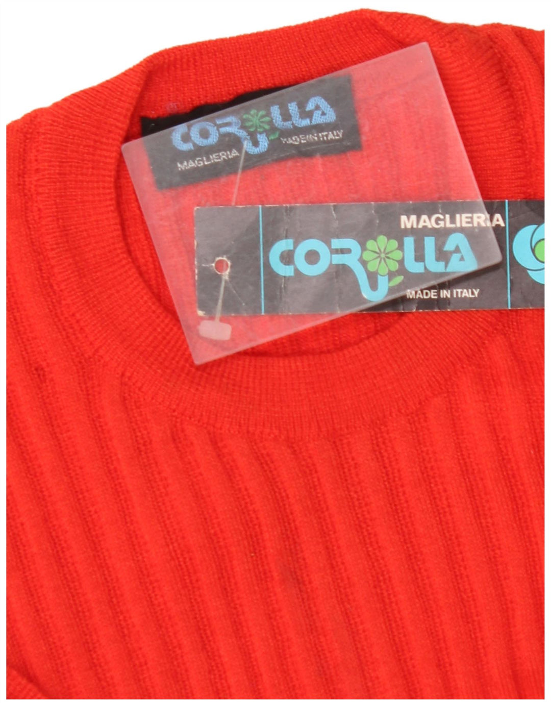 VINTAGE Ženska pletena majica UK 8 Mala crvena