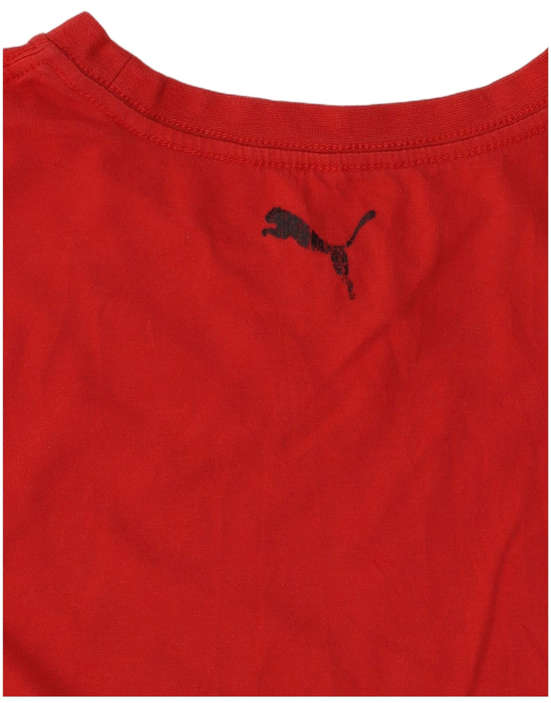 PUMA Boys Graphic T-Shirt Top 10-11 Years Medium Red Pamuk