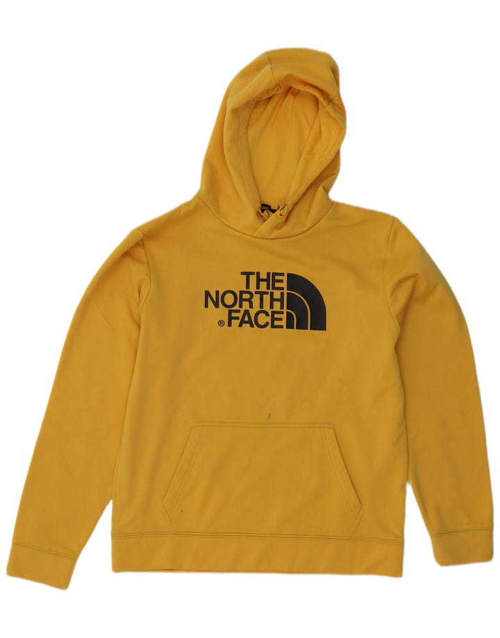 The North Face muška majica s kapuljačom srednje žute boje od poliestera