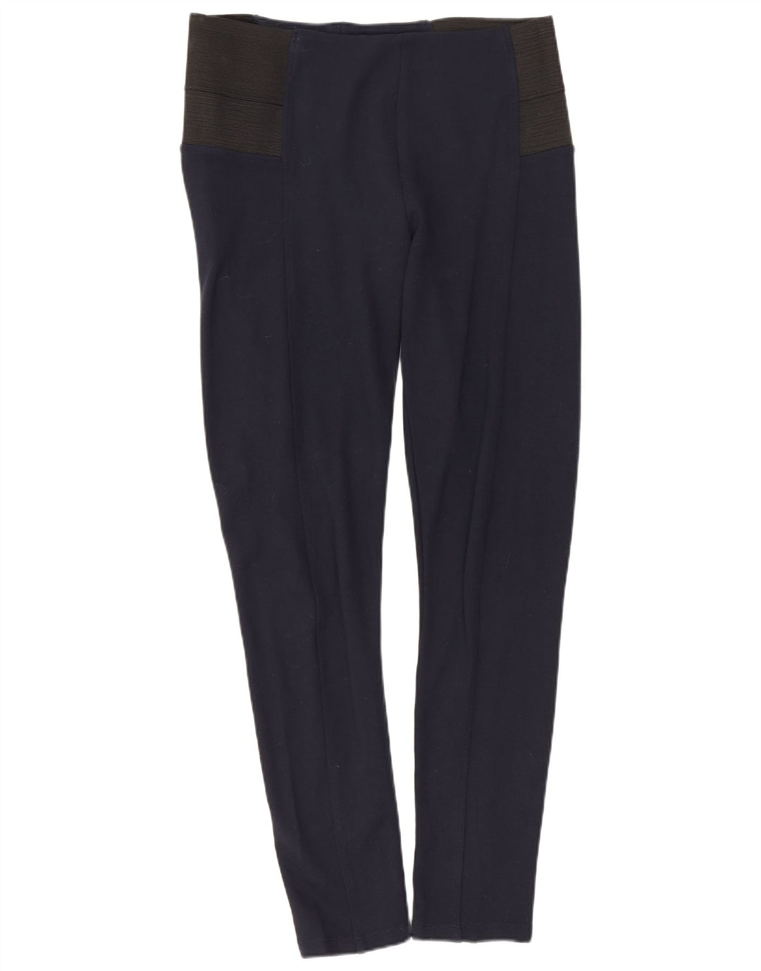 Zara ženske tajice UK 14 velike tamnoplave viskoze u blokovima boja