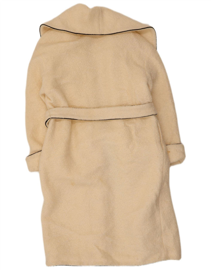 Marks & Spencer ženski preveliki kaput UK 10 Small Beige Wool