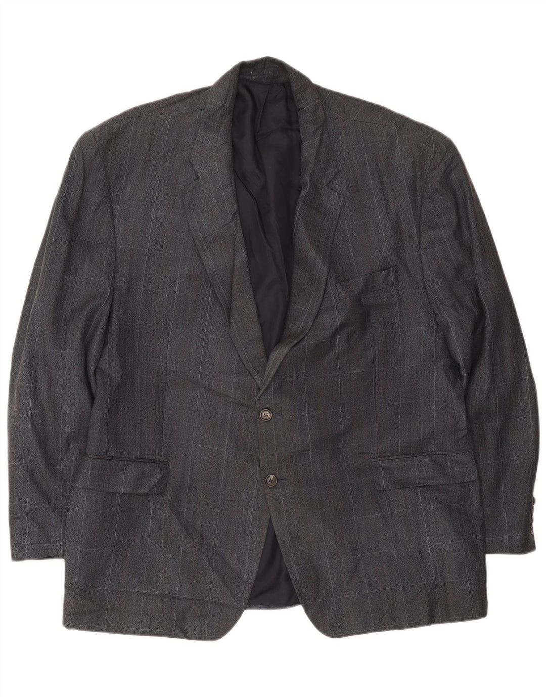 Chaps muška jakna s 2 gumba UK 42 XL tamnoplavi karirani