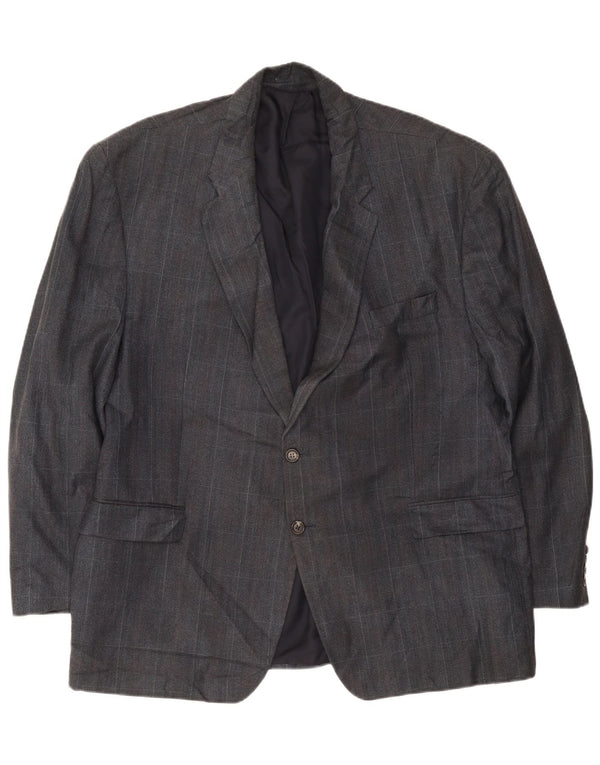 Chaps muška jakna s 2 gumba UK 42 XL tamnoplavi karirani
