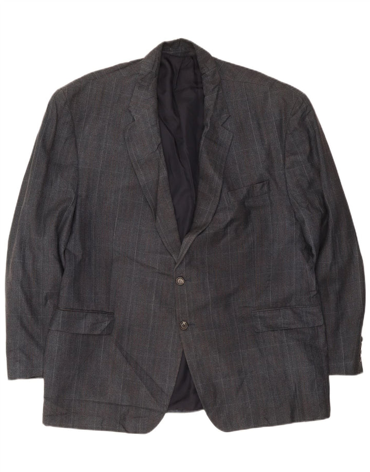 Chaps muška jakna s 2 gumba UK 42 XL tamnoplavi karirani