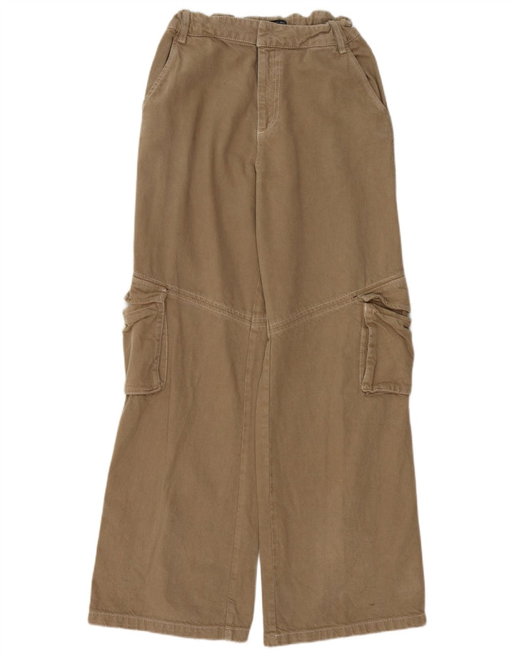 ZARA ženske široke kargo hlače male W26 L31 bež