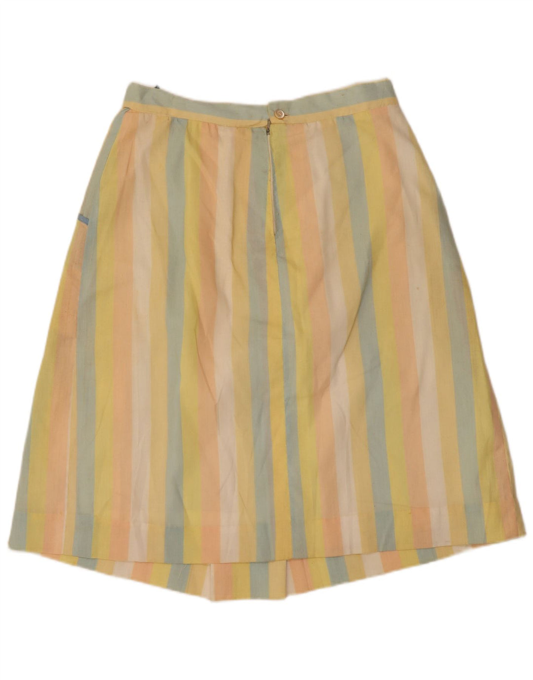 Vintage ženska suknja A-kroja W32 velike raznobojne pruge