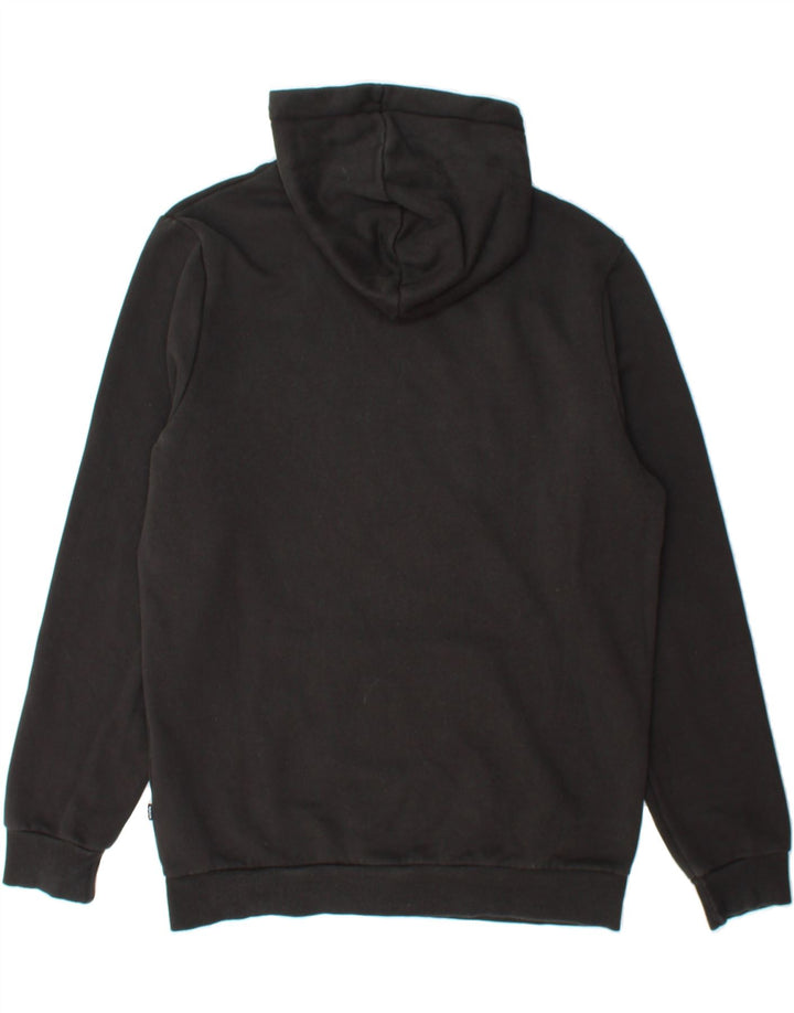 PUMA Mens Graphic Hoodie Jumper Medium Black Cotton Vintage Puma and Second-Hand Puma from Messina Hembry 