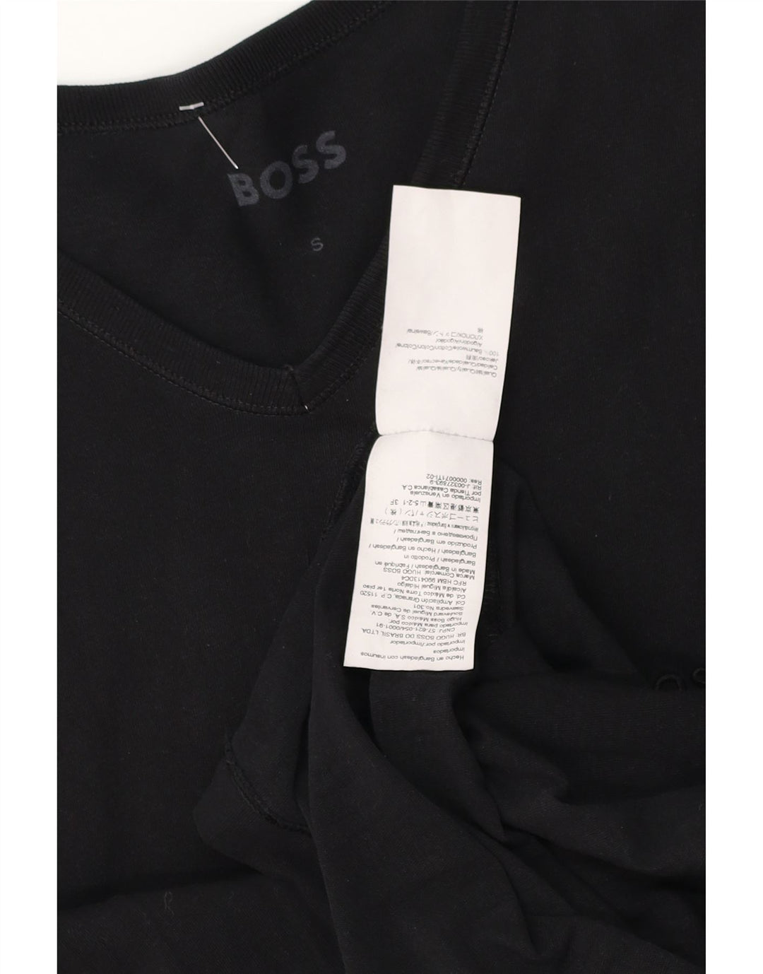 Hugo Boss Muška majica kratkih rukava Mali crni pamuk