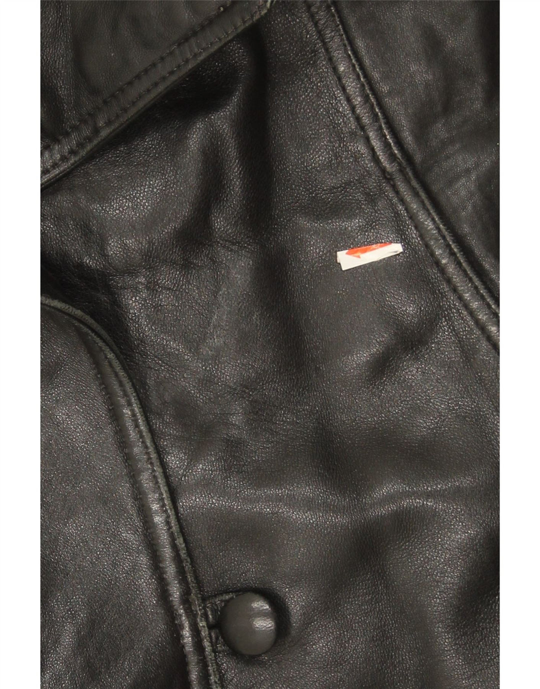PELLICCERIA Womens 3/4 Sleeve Leather Jacket UK 14 Medium Black