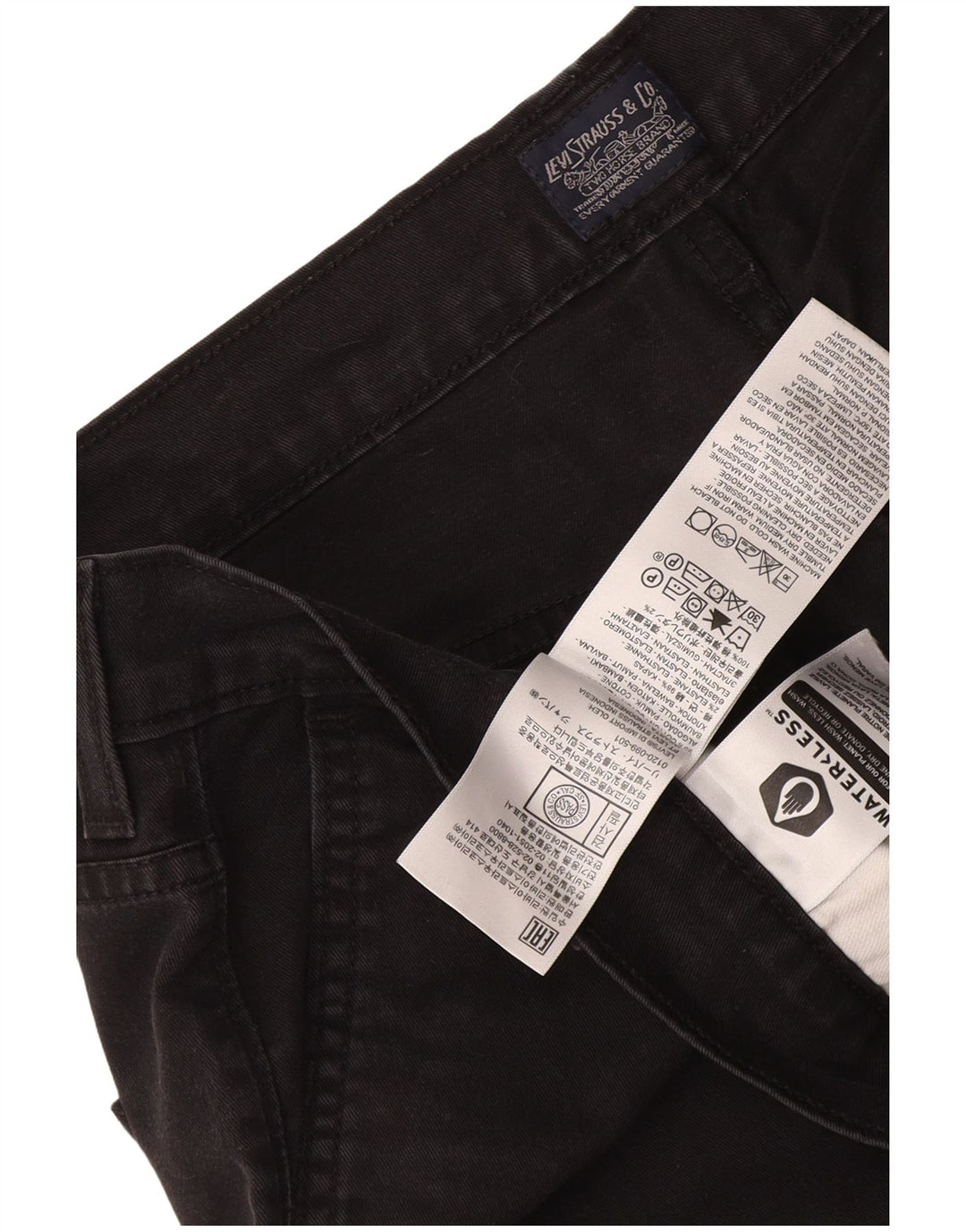 Levi's muške chino hlače W36 L30 crni pamuk