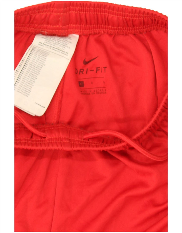 Nike muške Dri Fit sportske kratke hlače velike crvene boje od poliestera