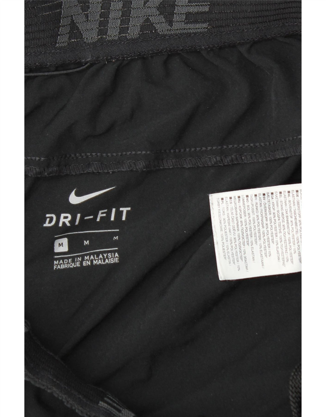 Nike Dri Fit sportske kratke hlače srednje crne boje od poliestera