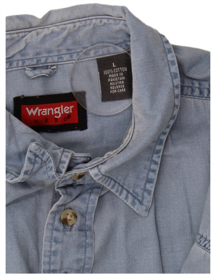 Wrangler velika plava pamučna muška majica kratkih rukava