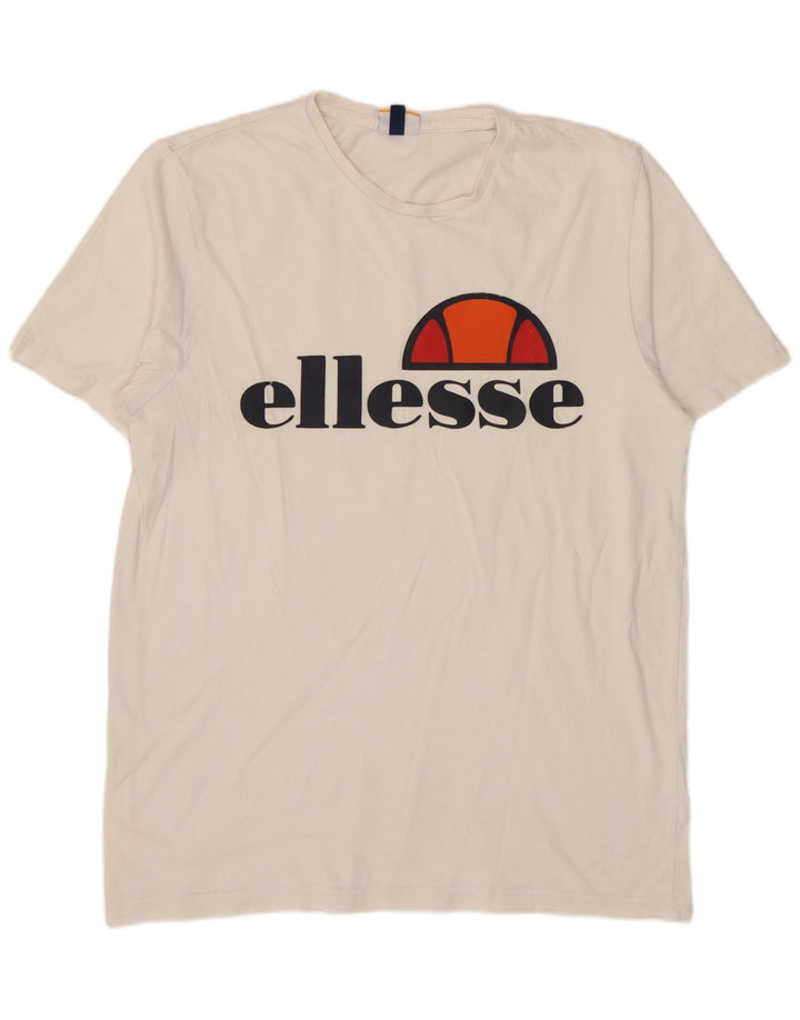 Ellesse Muška velika bijela majica s grafičkim motivima