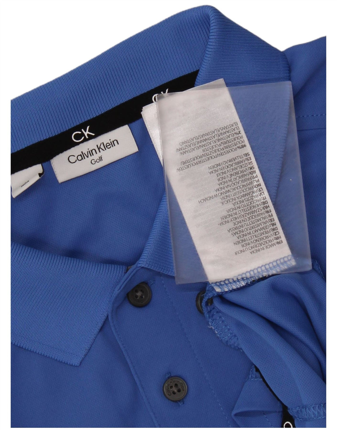 CALVIN KLEIN muška grafička polo majica srednje plavi poliester