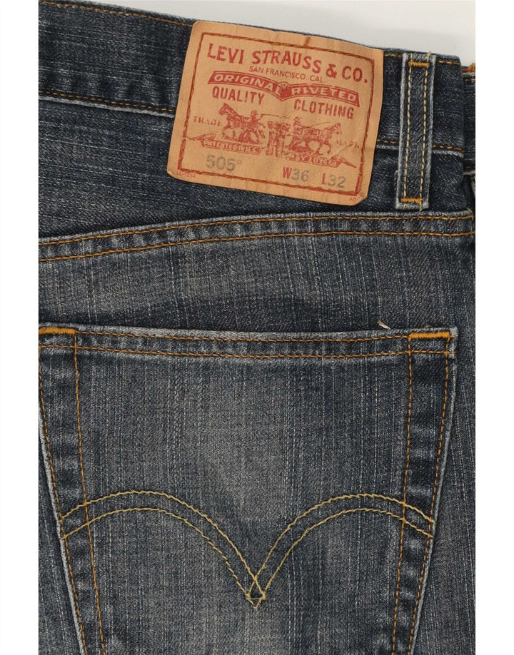 Levi's muške 505 ravne traperice regularnog kroja W36 L29 plavi pamuk