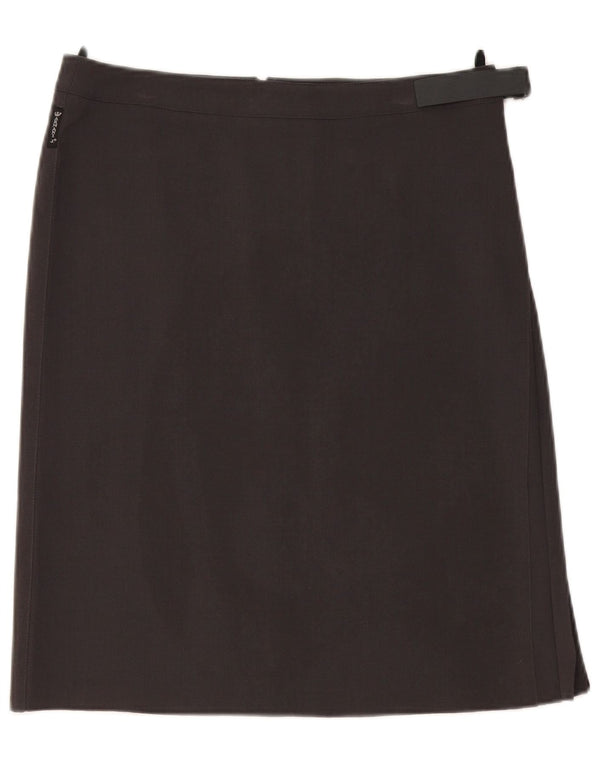 Armani ženska ravna suknja UK 14 velika W32 sivi poliester