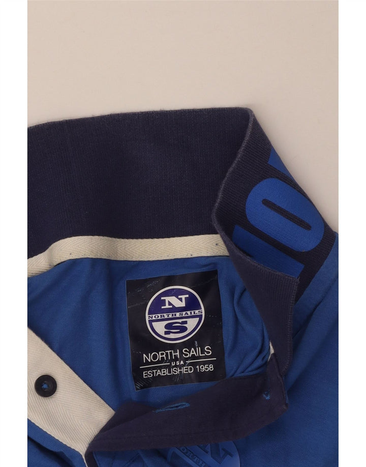NORTH SAILS Mala plava muška polo majica s grafičkim motivima