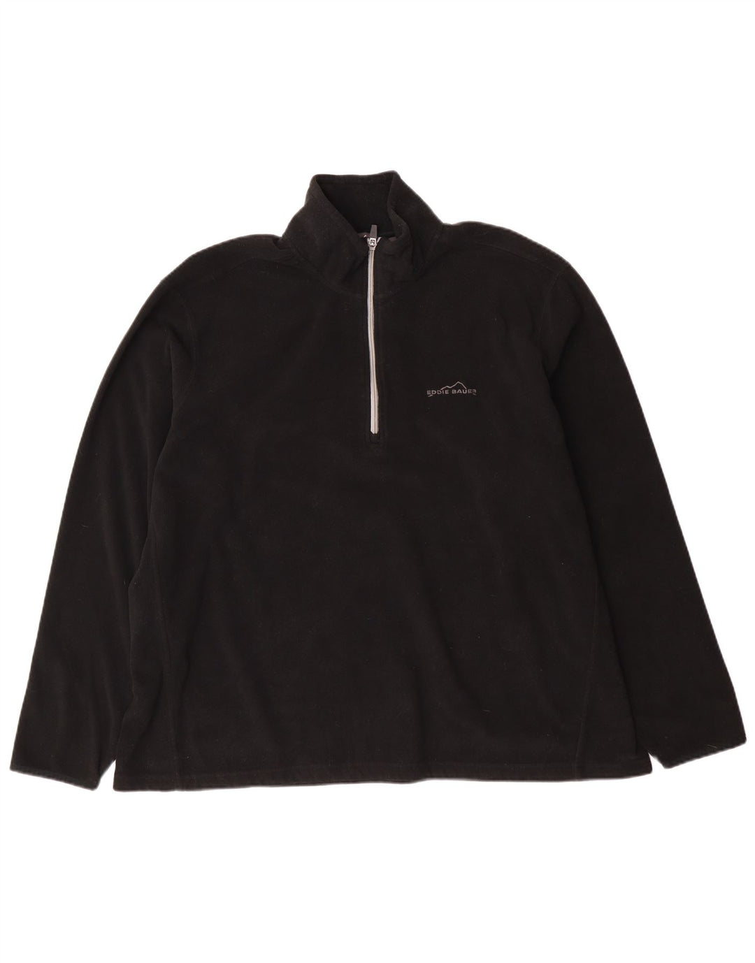 Muški džemper od flisa s patentnim izrezom Eddie Bauer 2XL crni poliester